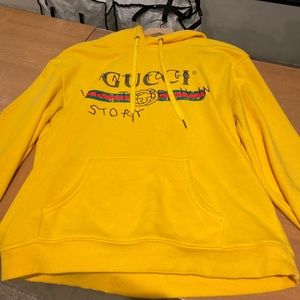 vandtæt udløser mekanisk Gucci | Jackets & Coats | Gucci Yellow Coco Captain Hoodie | Poshmark